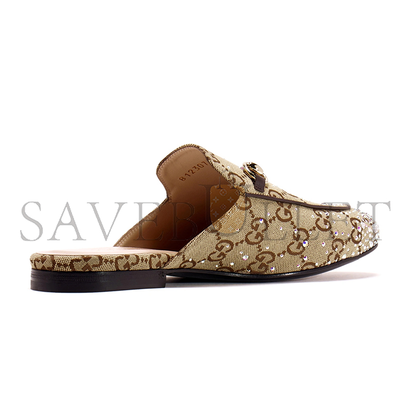 GUCCI WOMEN'S PRINCETOWN SLIPPER WITH CRYSTALS 812307